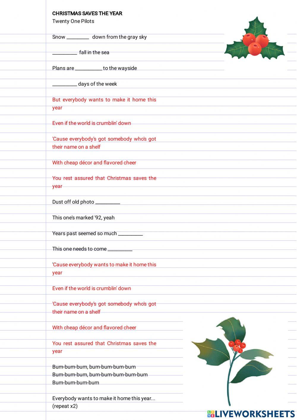 Christmas saves the year