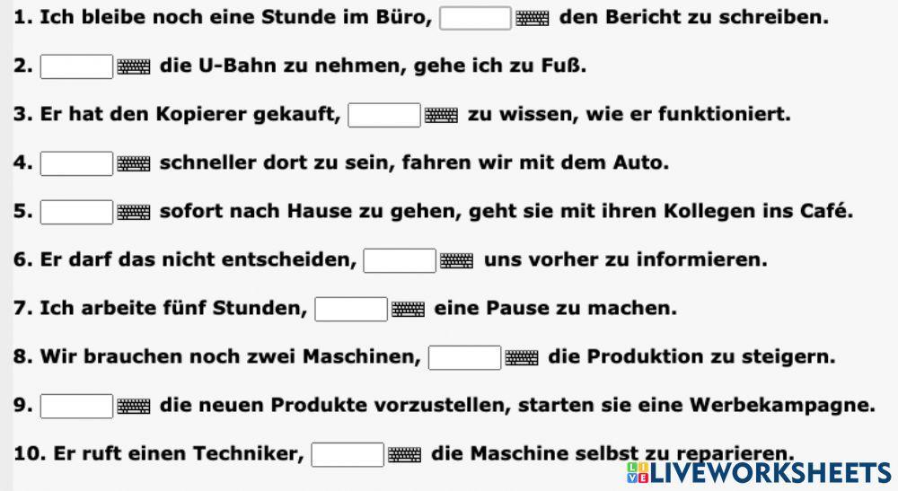 Infinitivkonstruktionen