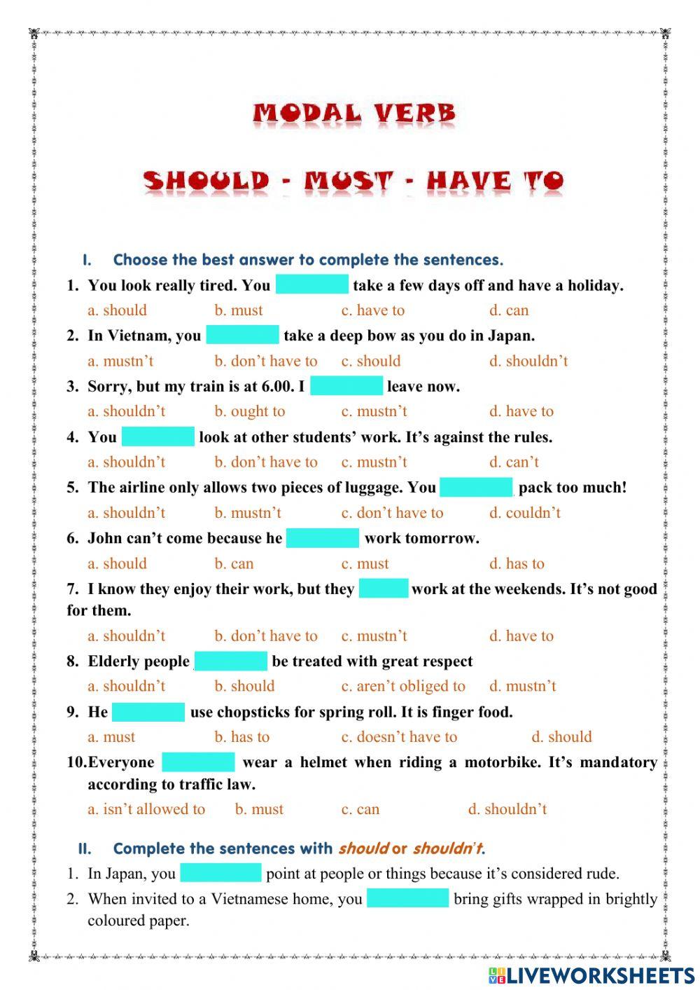 Modal verb practice 1731274 vtkngan206 live