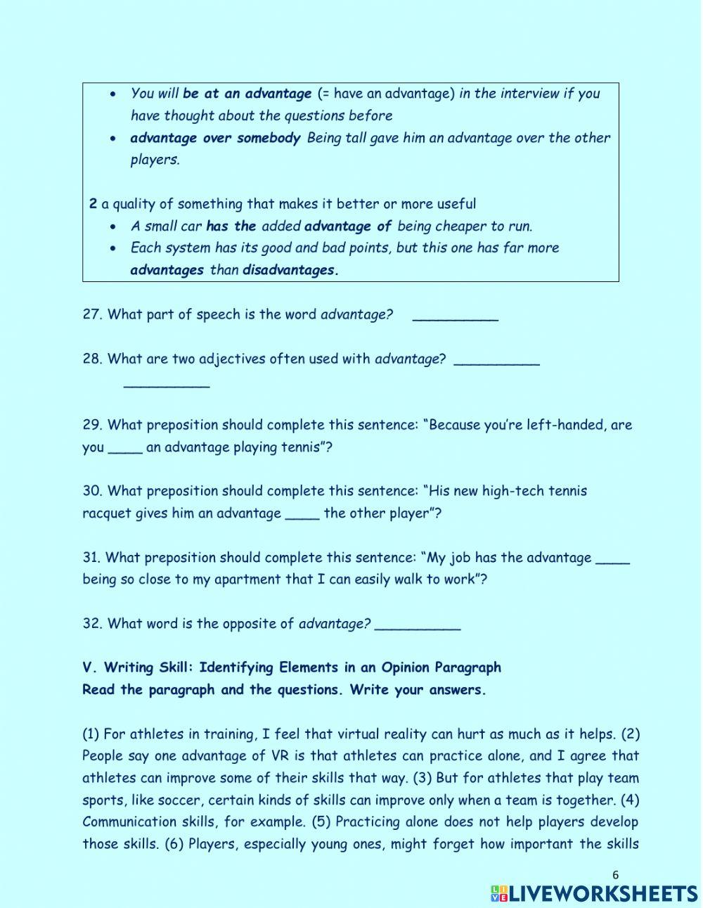 Rw bk 2 - unit 4 revision