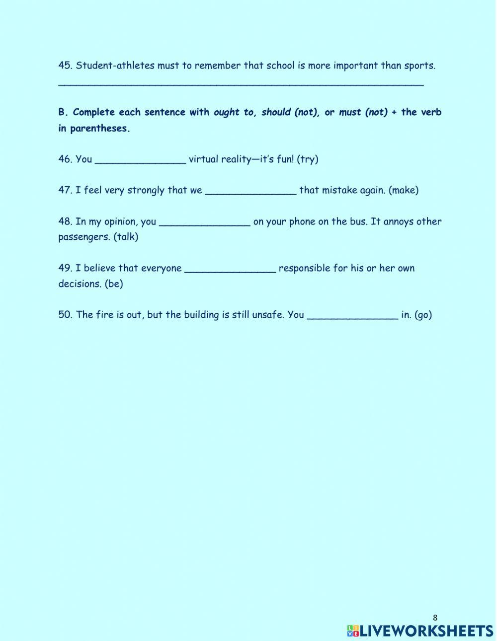 Rw bk 2 - unit 4 revision