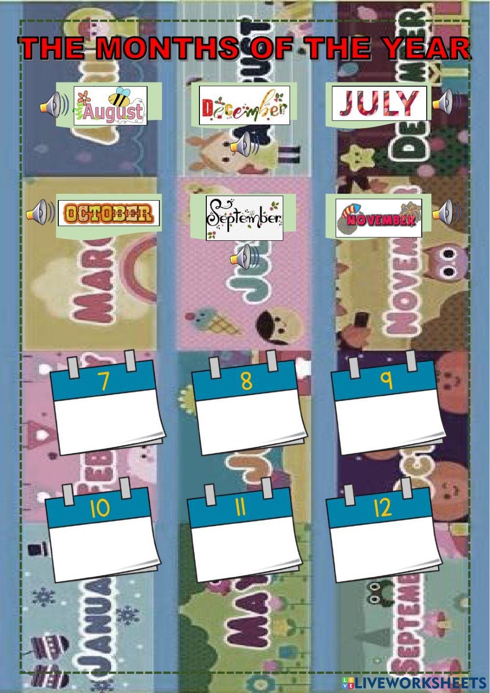 The months of the year