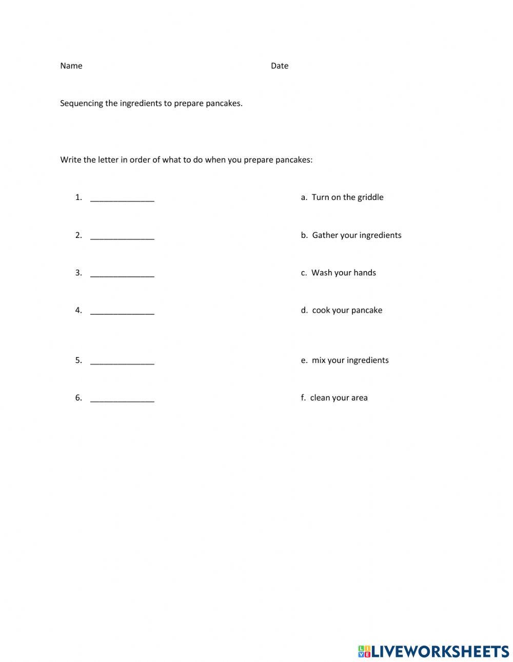 ELA Final Sequencing-Recipes