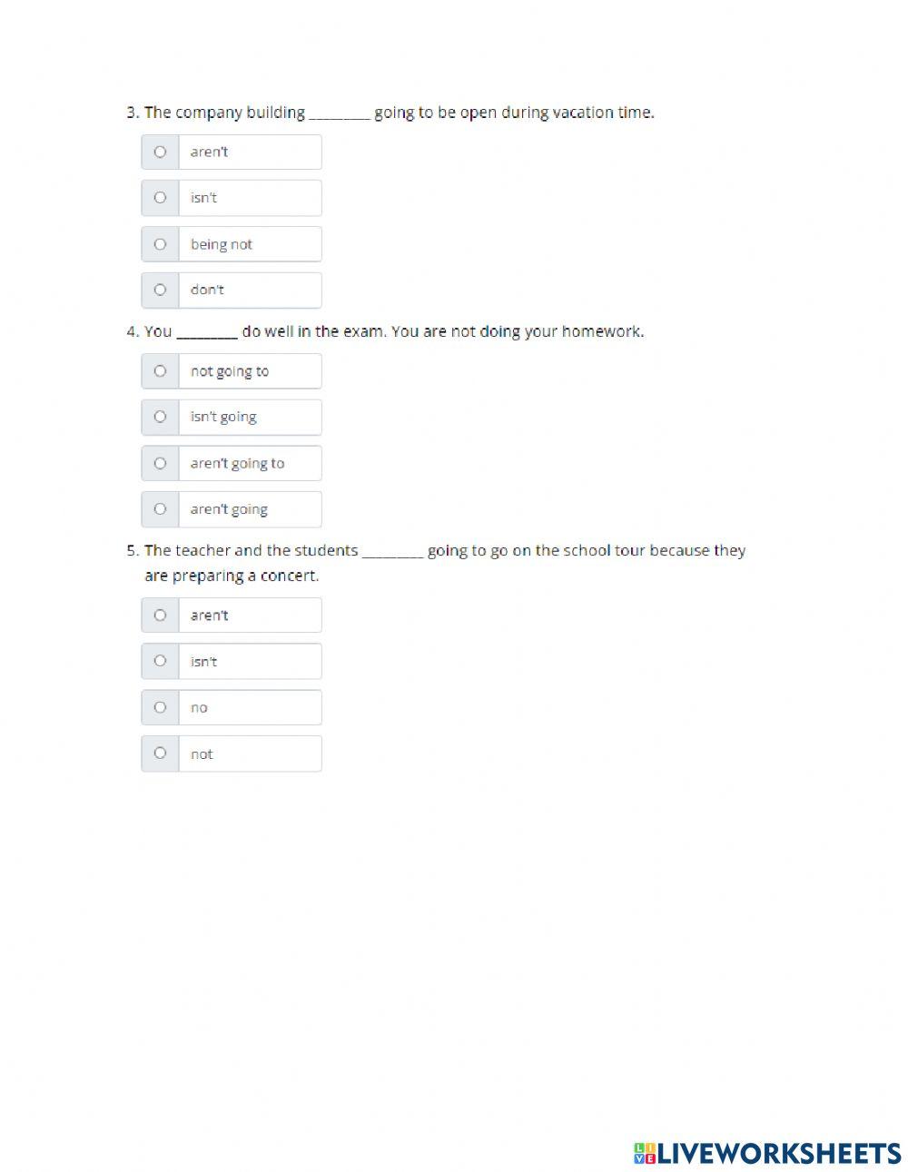 U12 L1 In the future Homework