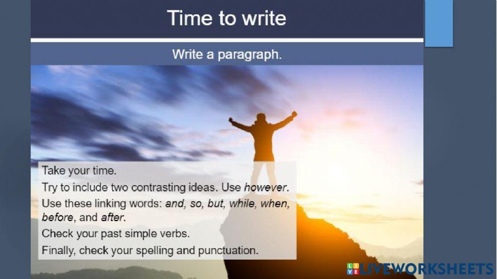 U20 L4 Writing about an achievement