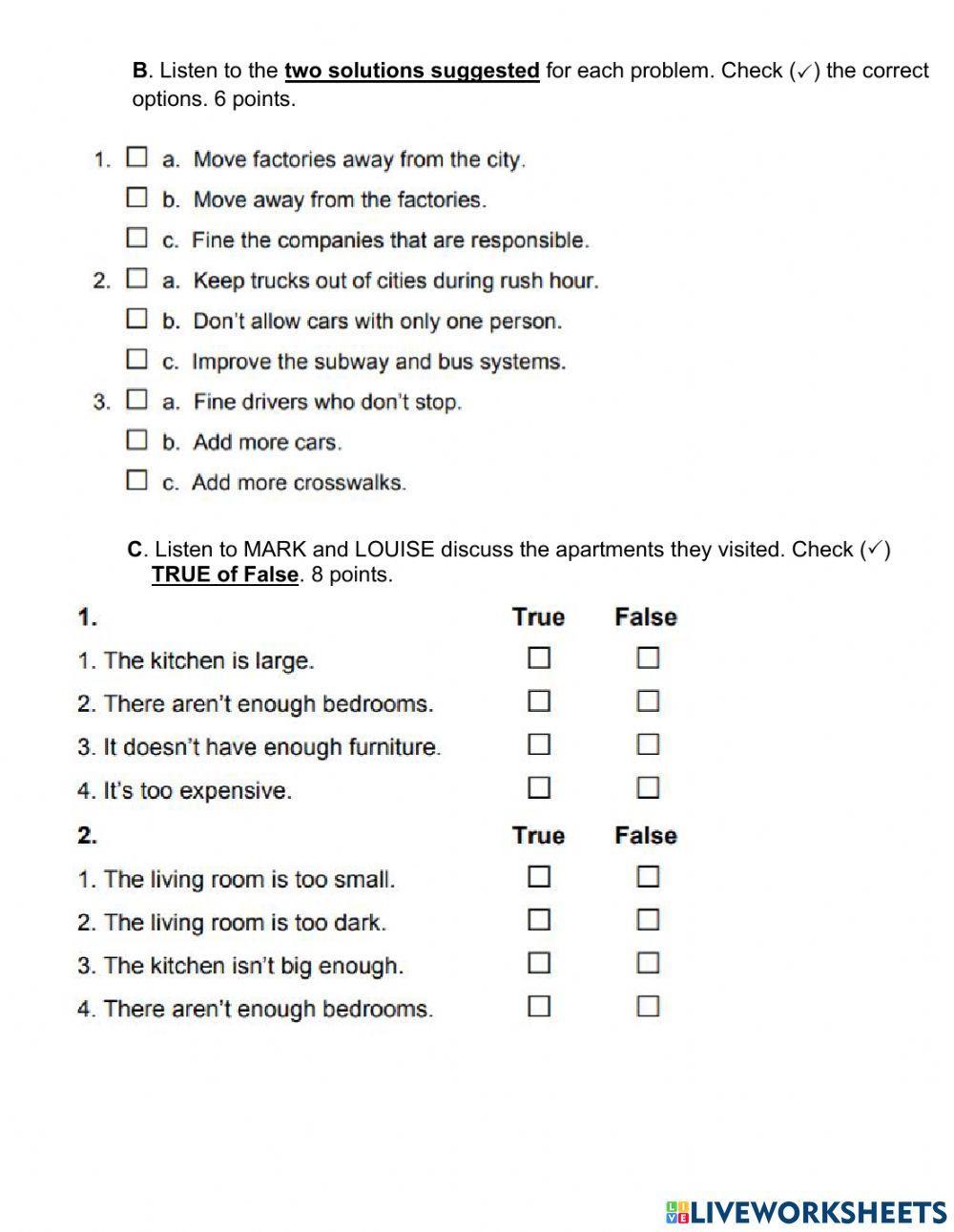 FINAL TEST. TOUCH INTERCHANGE 2. 