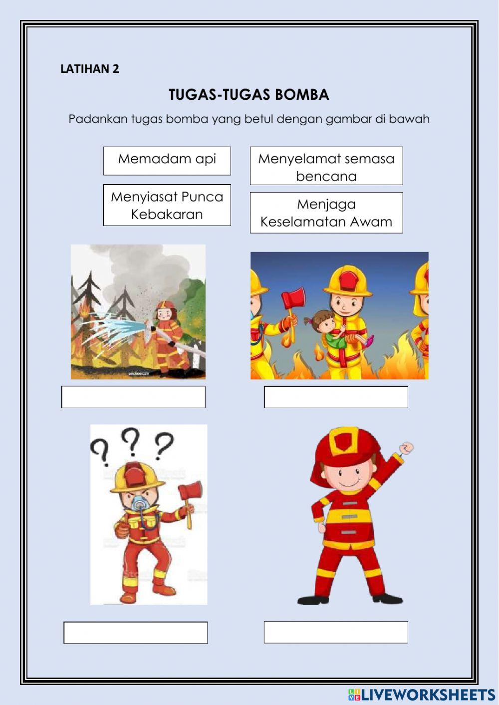 Tugas Chef dan Bomba | tasyatasyoot | Live Worksheets