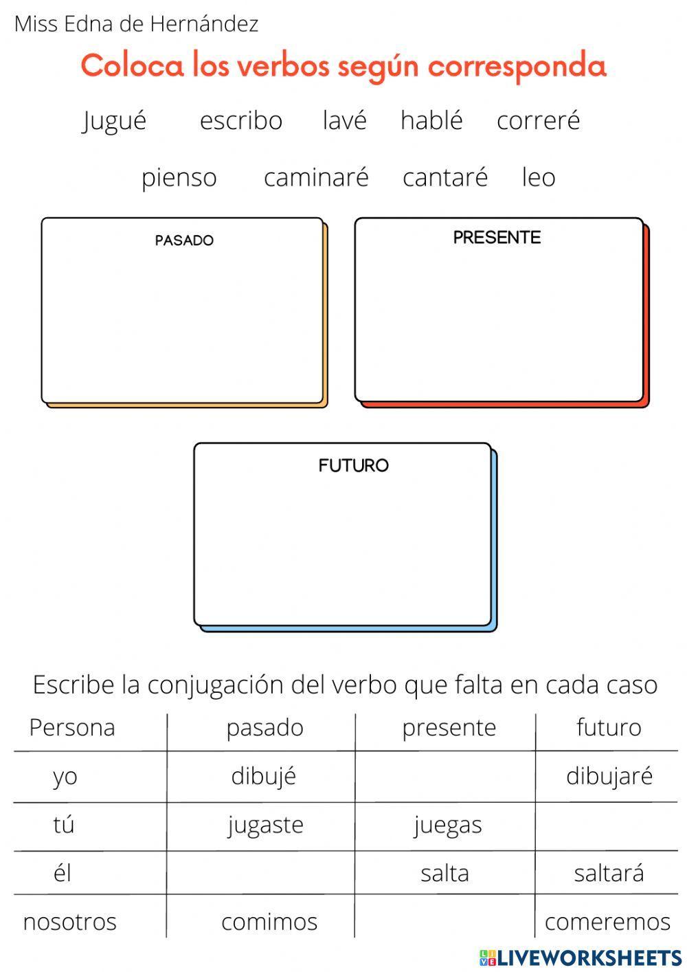 Conjugación de verbos