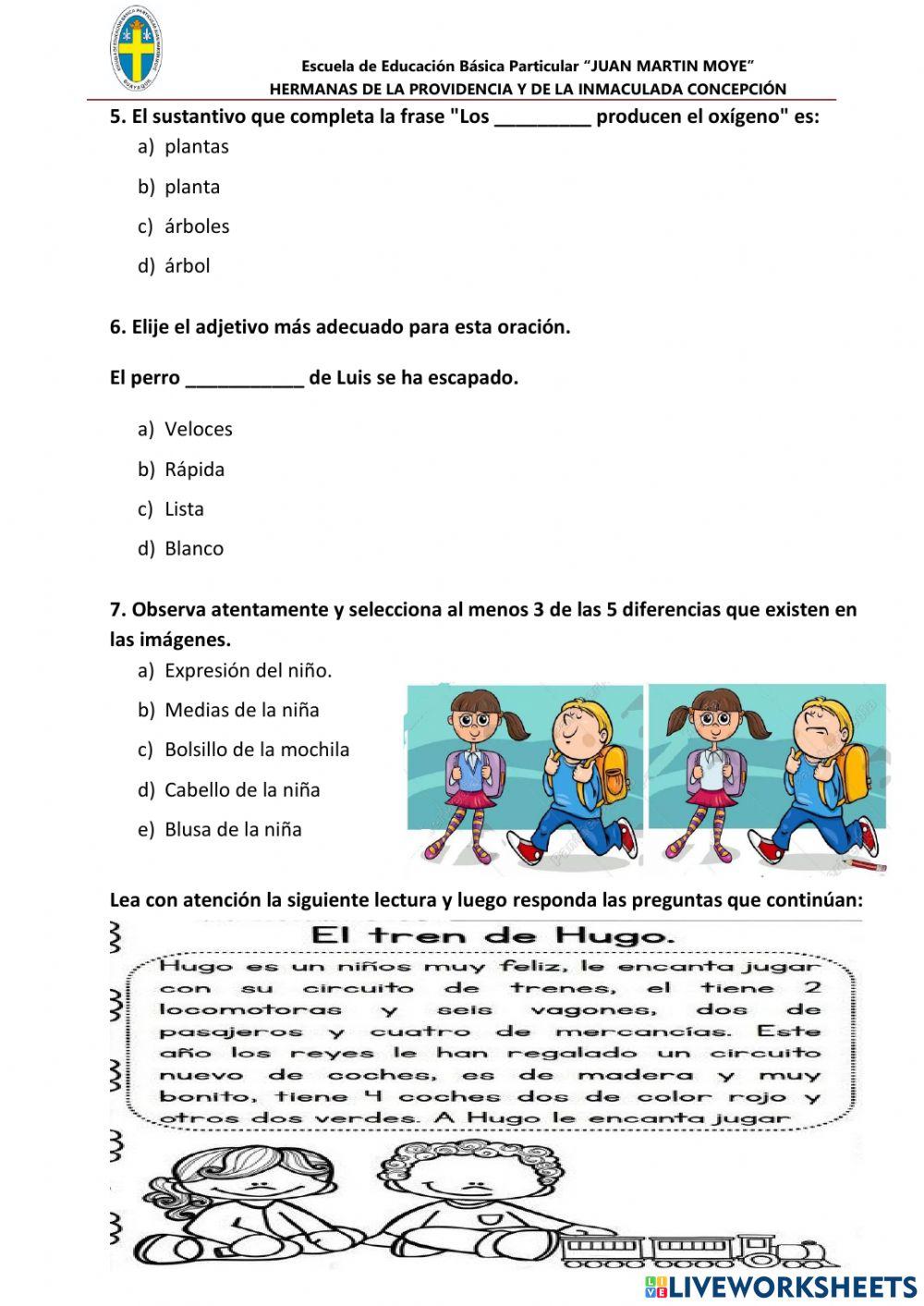 Prueba para ingreso de estudiantes