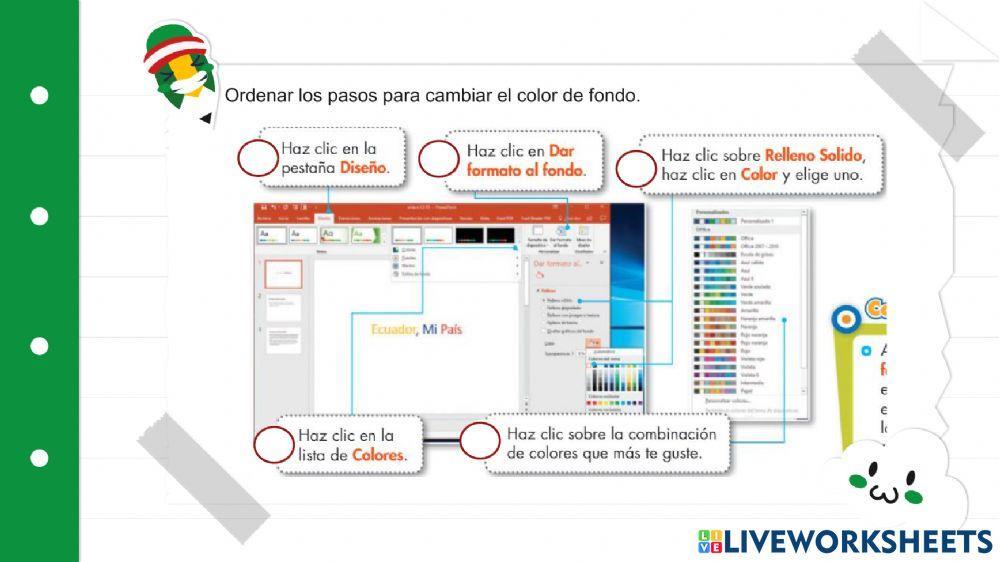 Actividad Tercero Fondo de Diapositiva