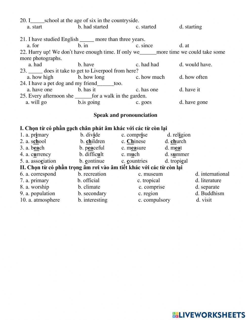 English 9 - unit 1 worksheet | Live Worksheets