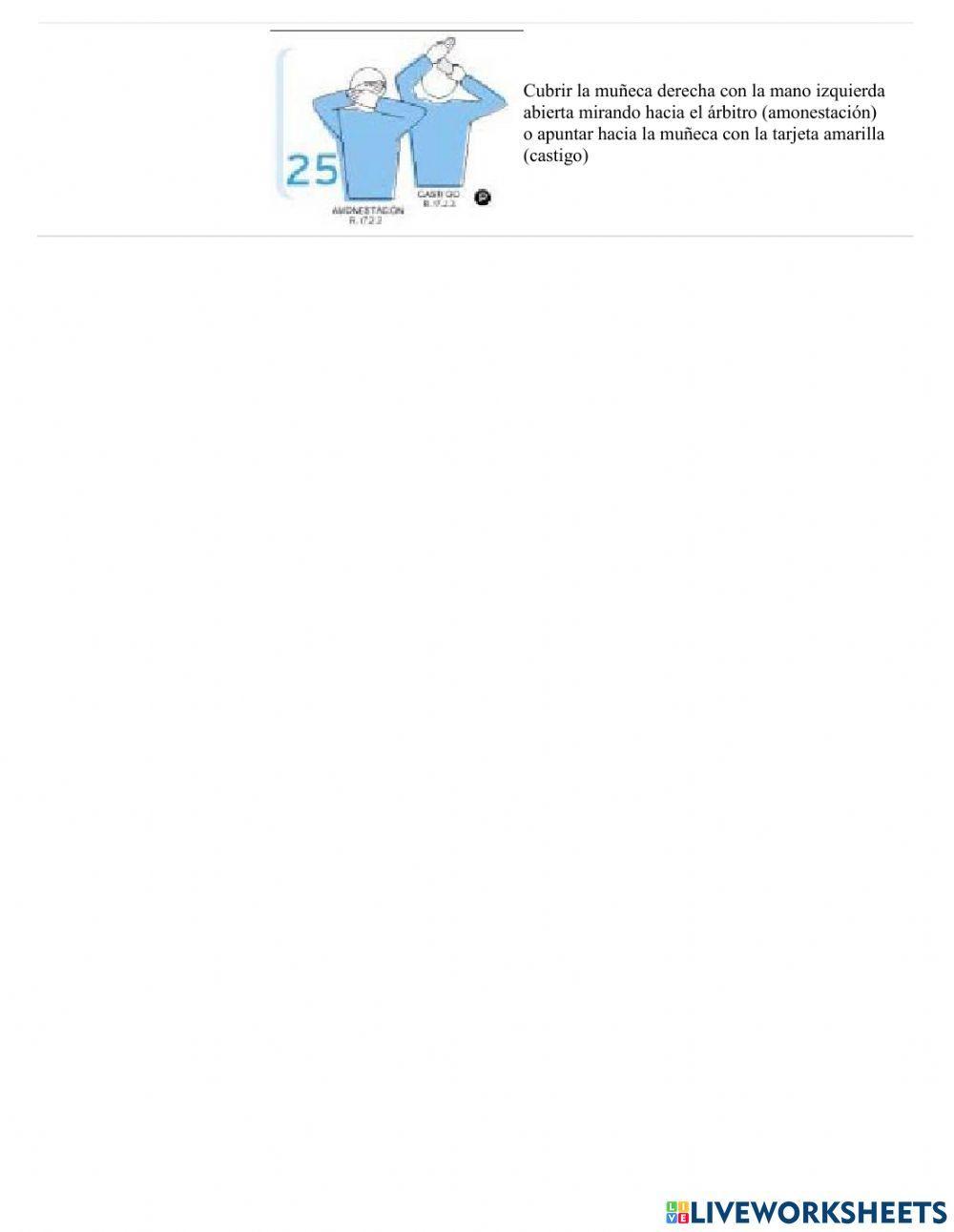 Señales de arbitraje del vóley