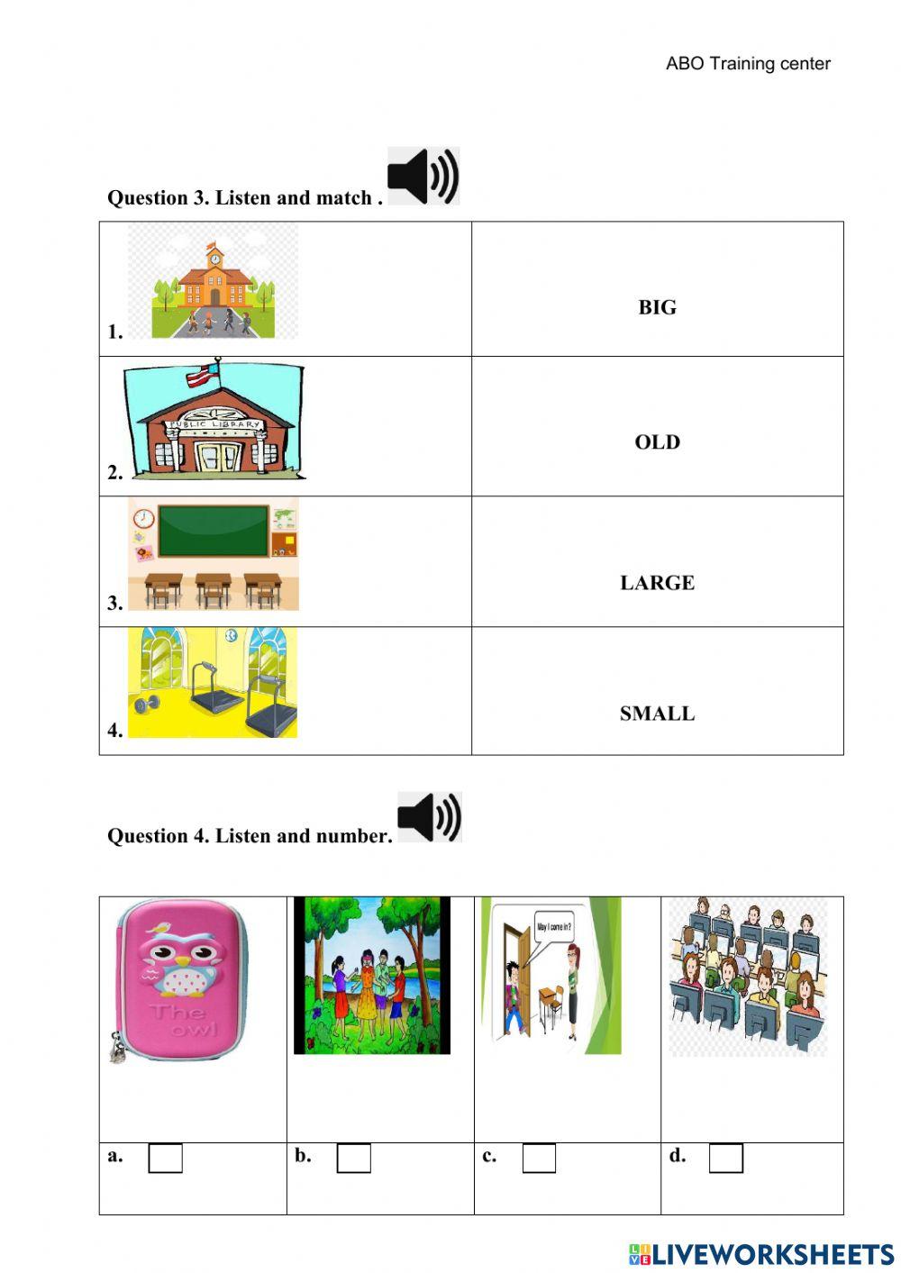 Grade 3 final first term test 1