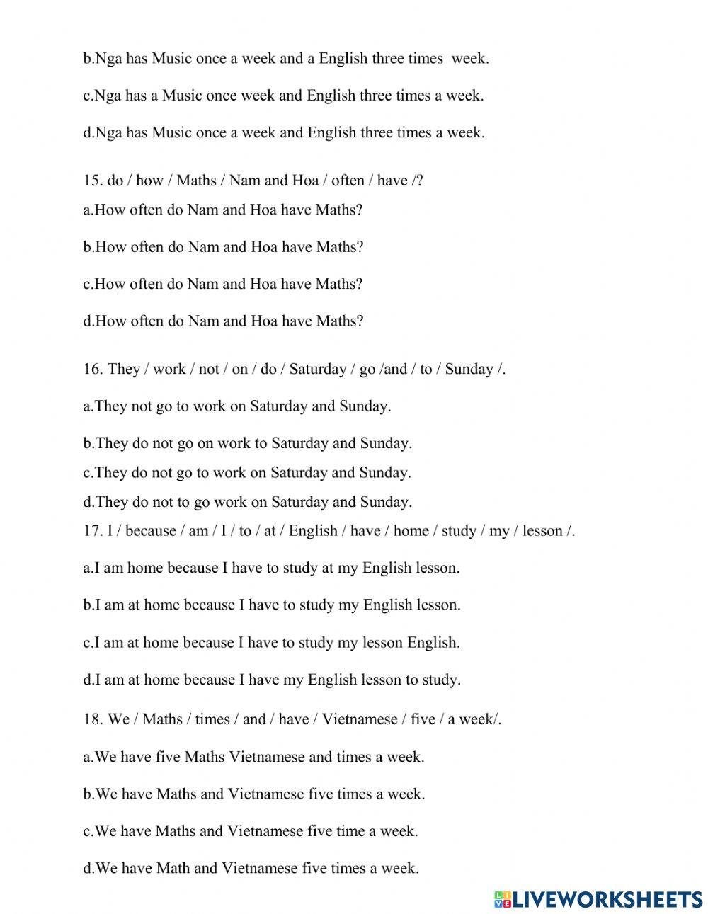 Review the first term 6( grade 5)