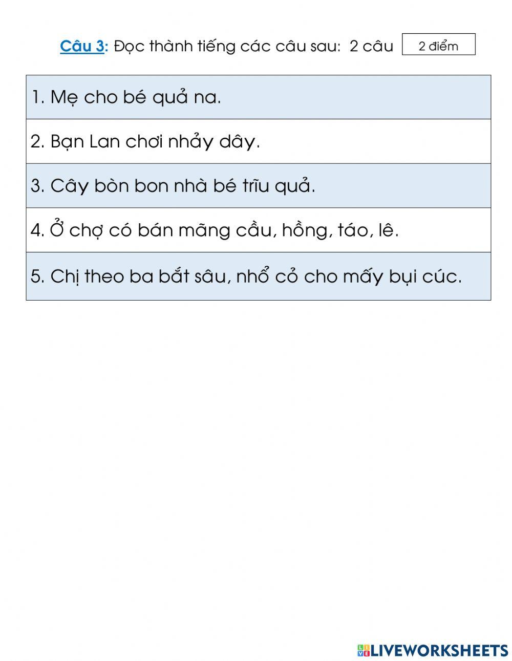 Tiếng Việt đọc