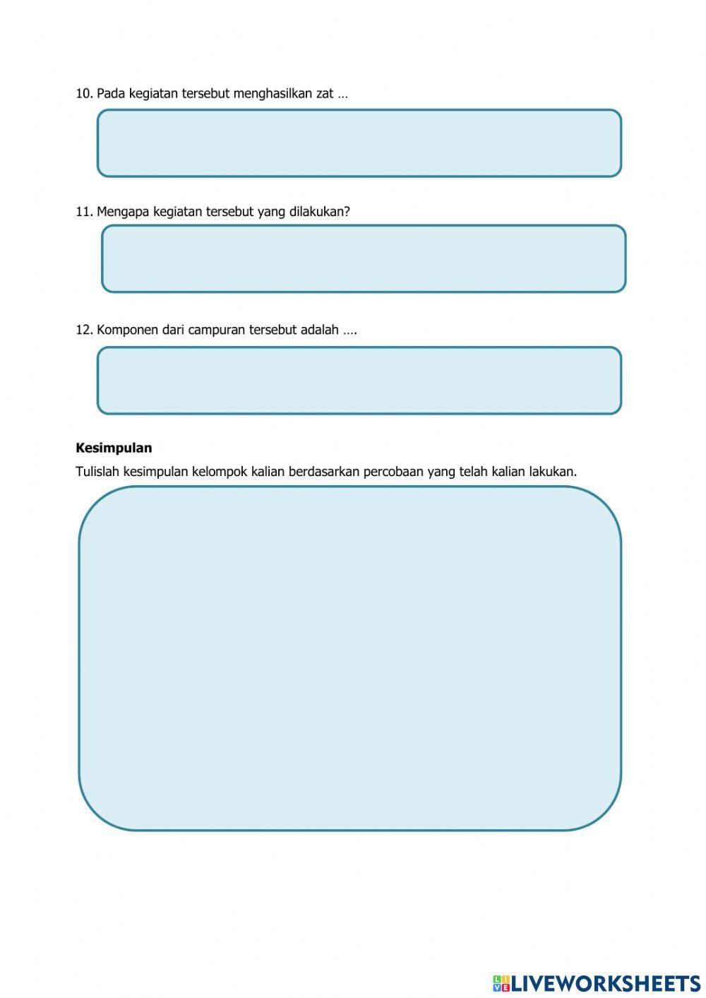 Jenis-Jenis Pemisahan Campuran