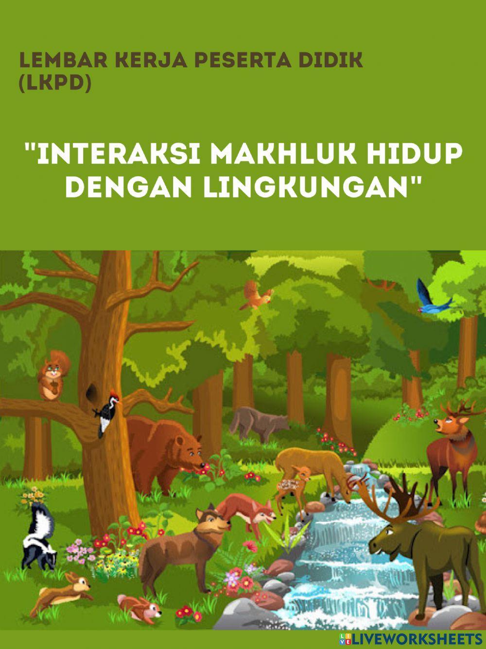 Interaksi Antar Makhluk Hidup dan Lingkungan