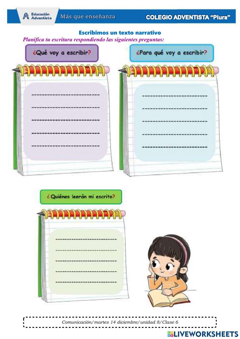 Escribimos textos narrativos