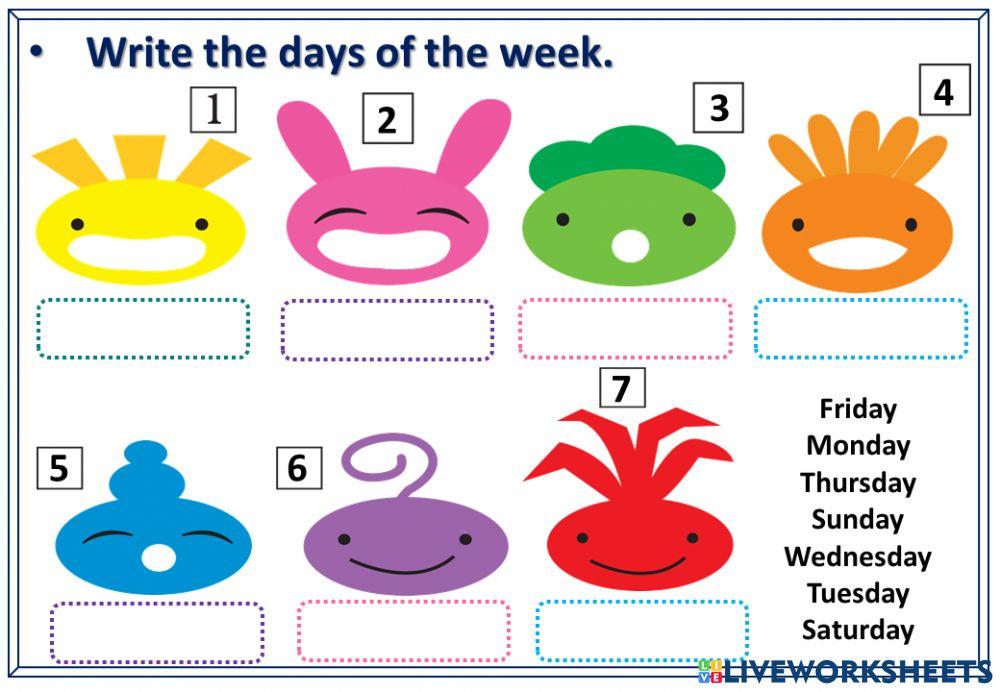 Days of the week