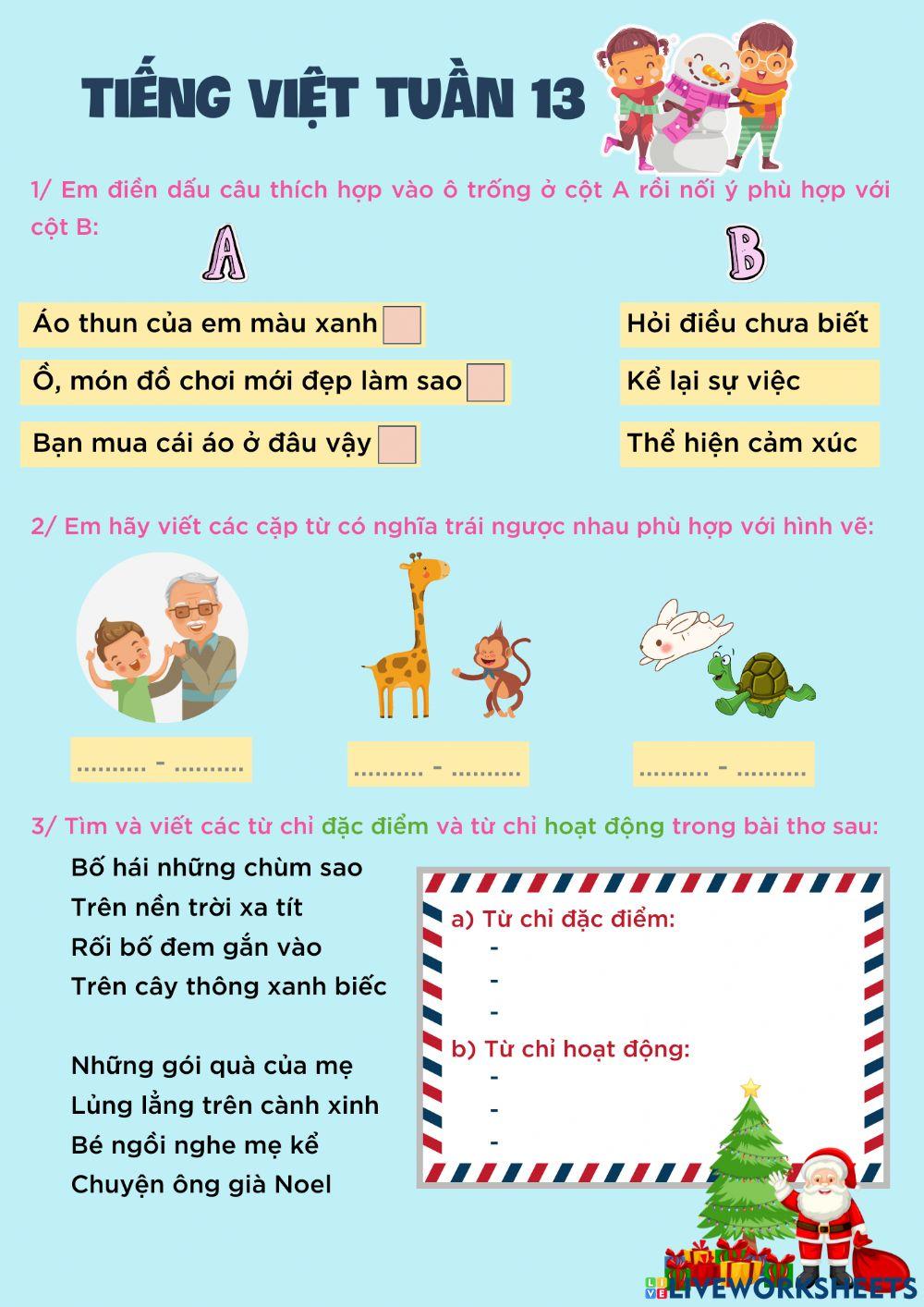 Tiếng Việt tuần 13