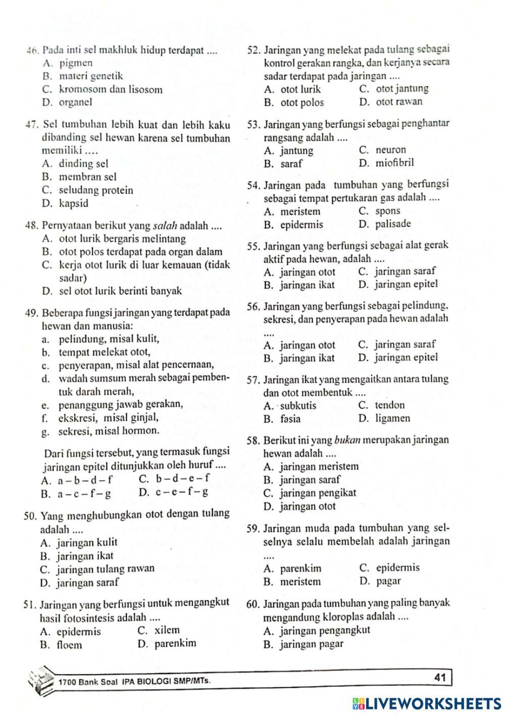 Bab 5 Organisasi Kehidupan