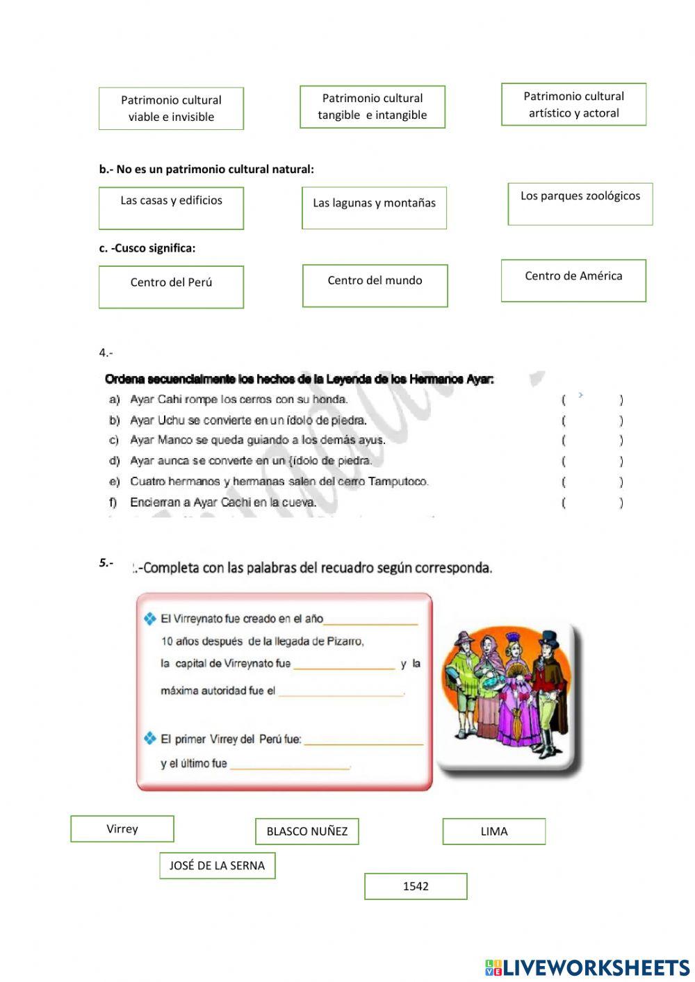 EXAMEN DE PERSONAL SOCIAL 3ER GRADO 4TO BIMESTRE
