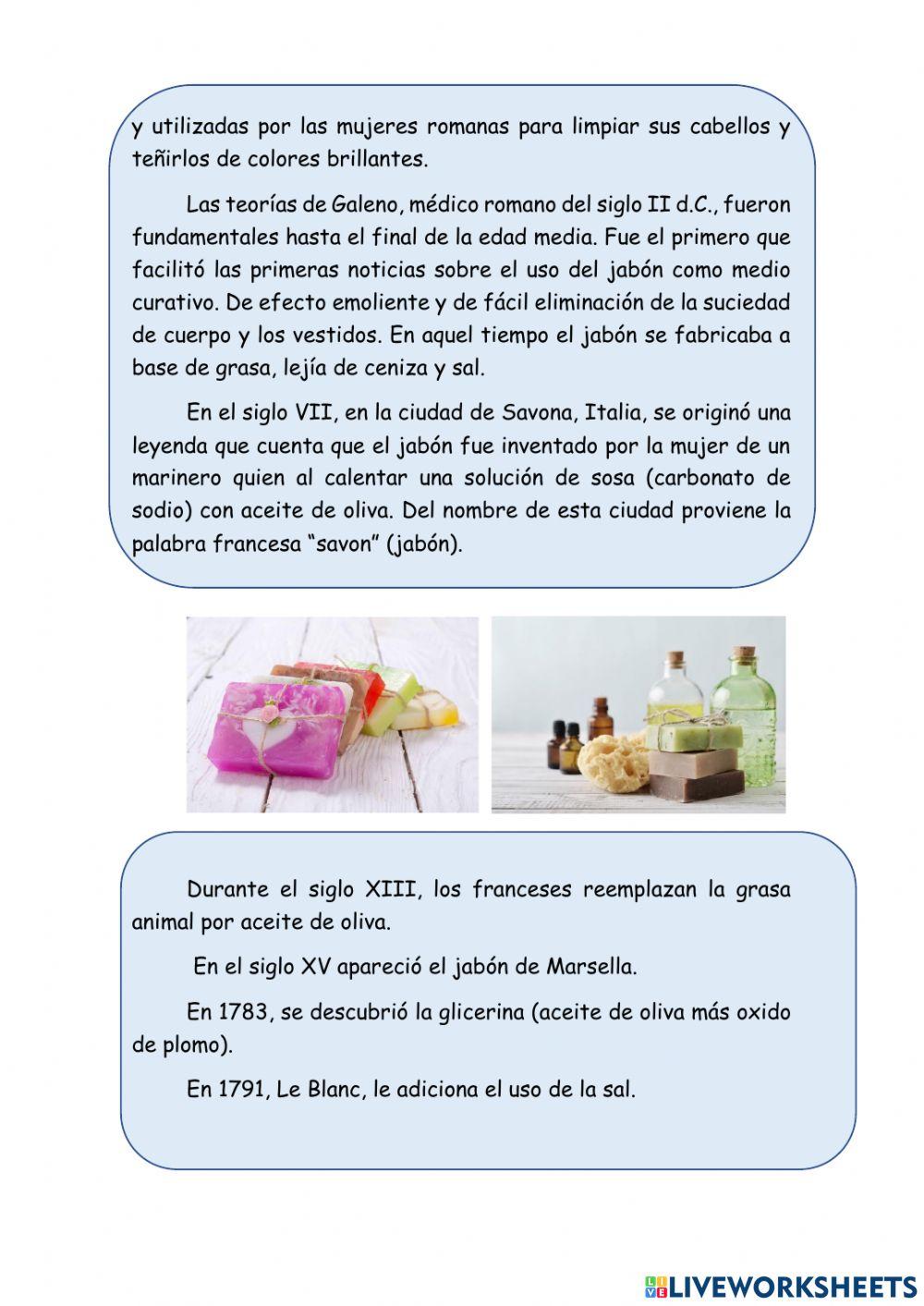 La historia del jabón