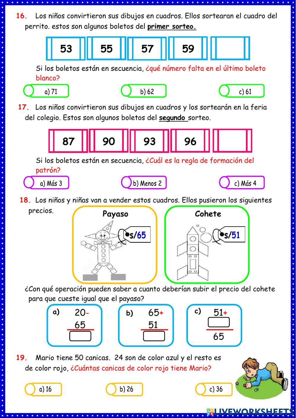 Evaluación Matemática