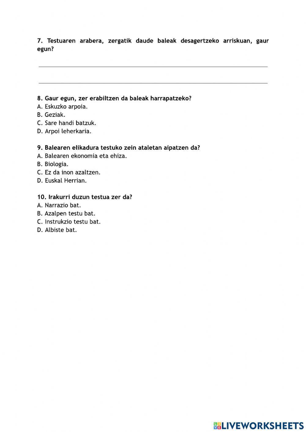 Balea irakurmen ulermena