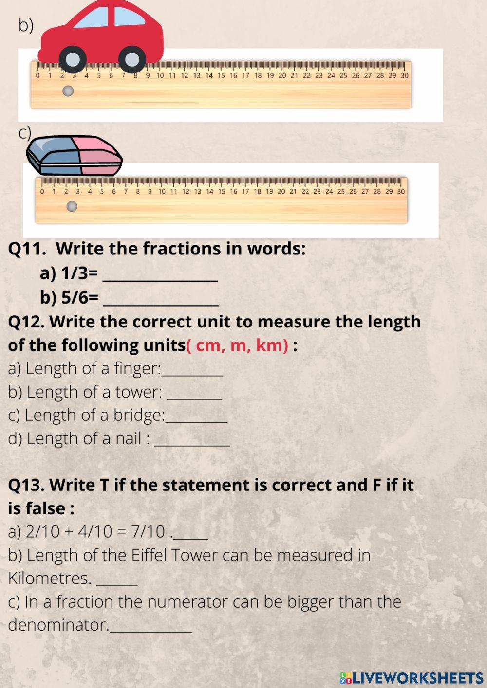 Fractions and Length