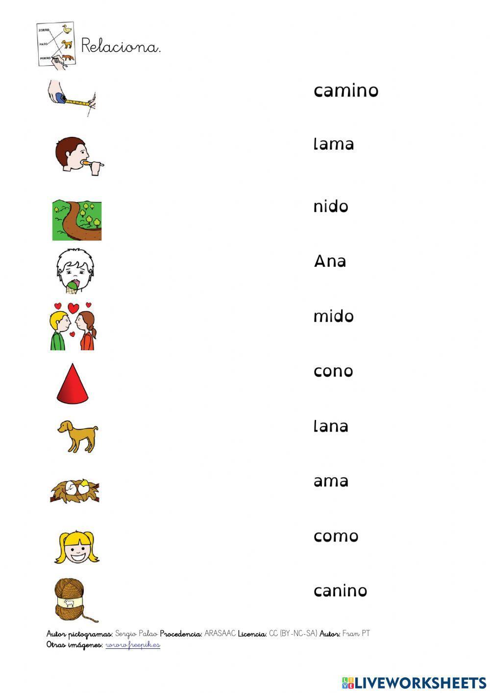 Diferenciar m-n en palabras parecidas 1.