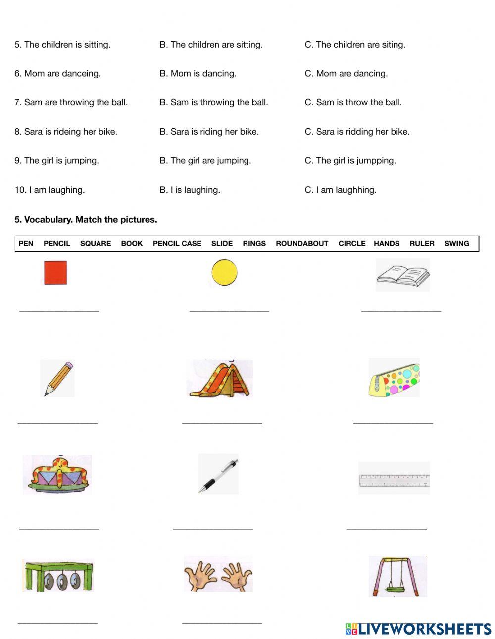 Demonstrative Pronouns + Vocabulary