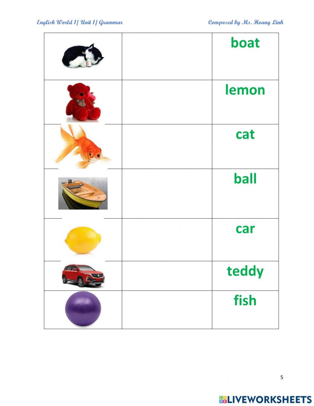 It is a ...? worksheet