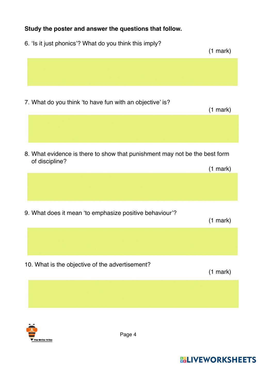 Week 1 upper sec paper 2