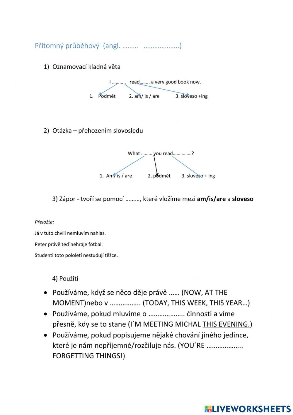 Present Continuous Grammar rules