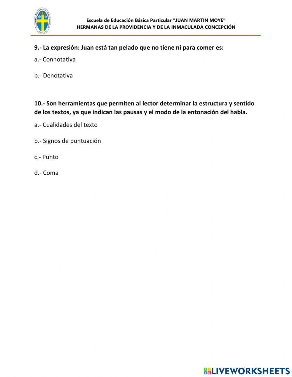 Prueba para ingreso de estudiantes