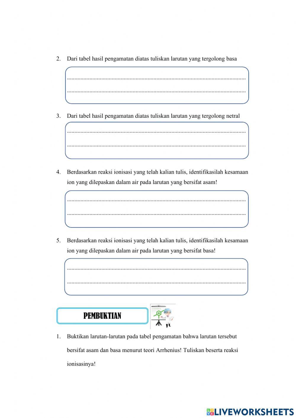 E-lkpd teori asam basa arrhenius