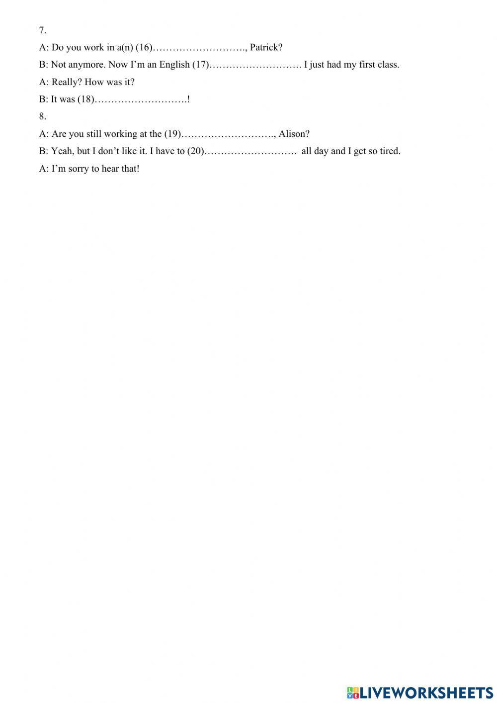 Ket 1 listening unit 6 lis2