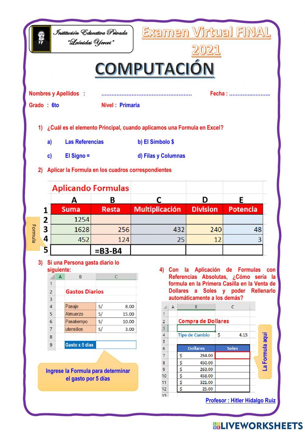 Computación 6to Primaria