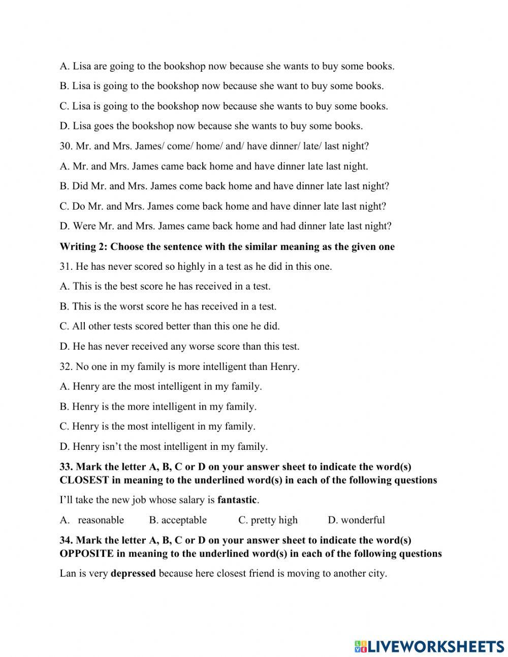 Ôn tập ĐK1 số 2