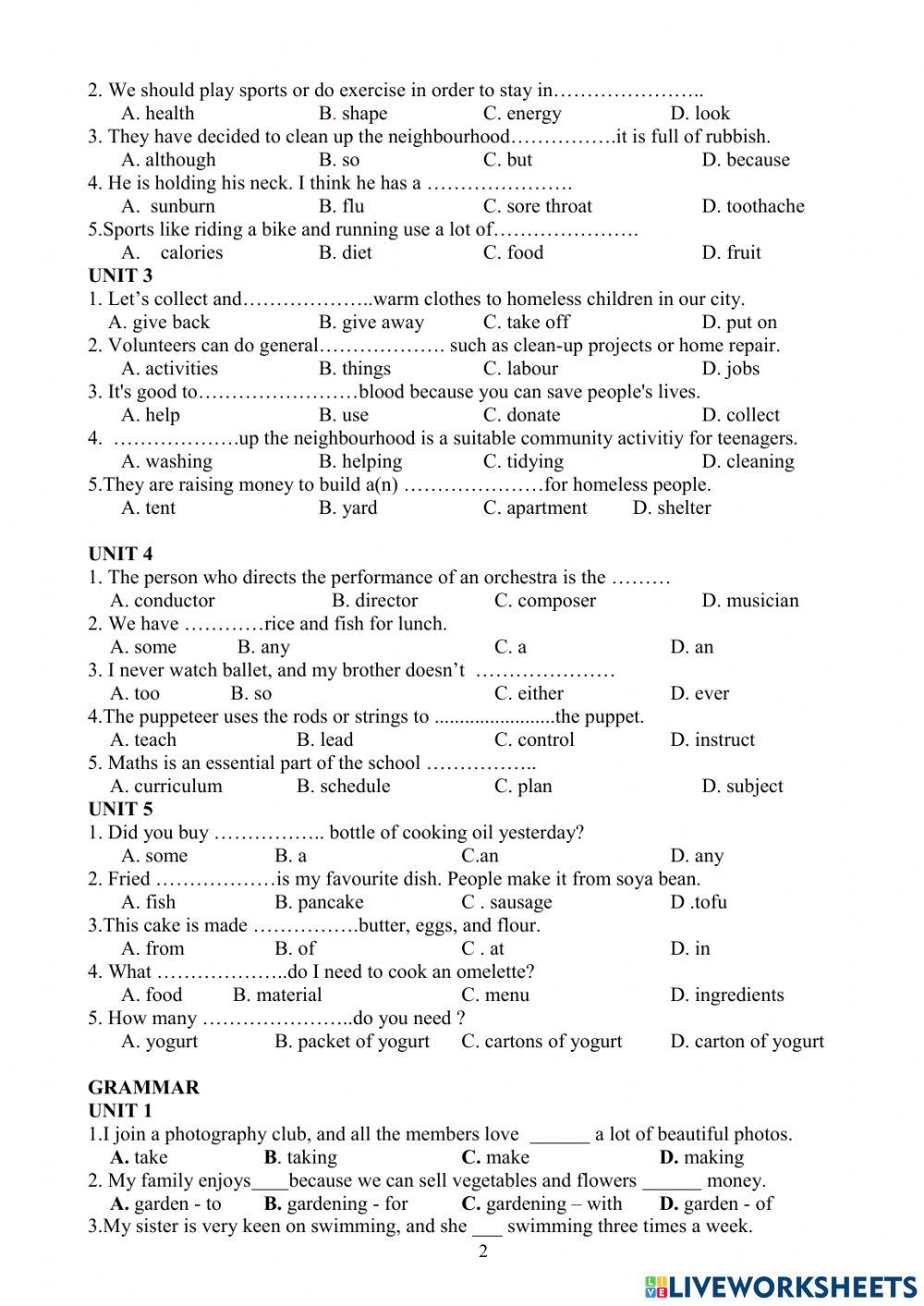 G7 first term revision