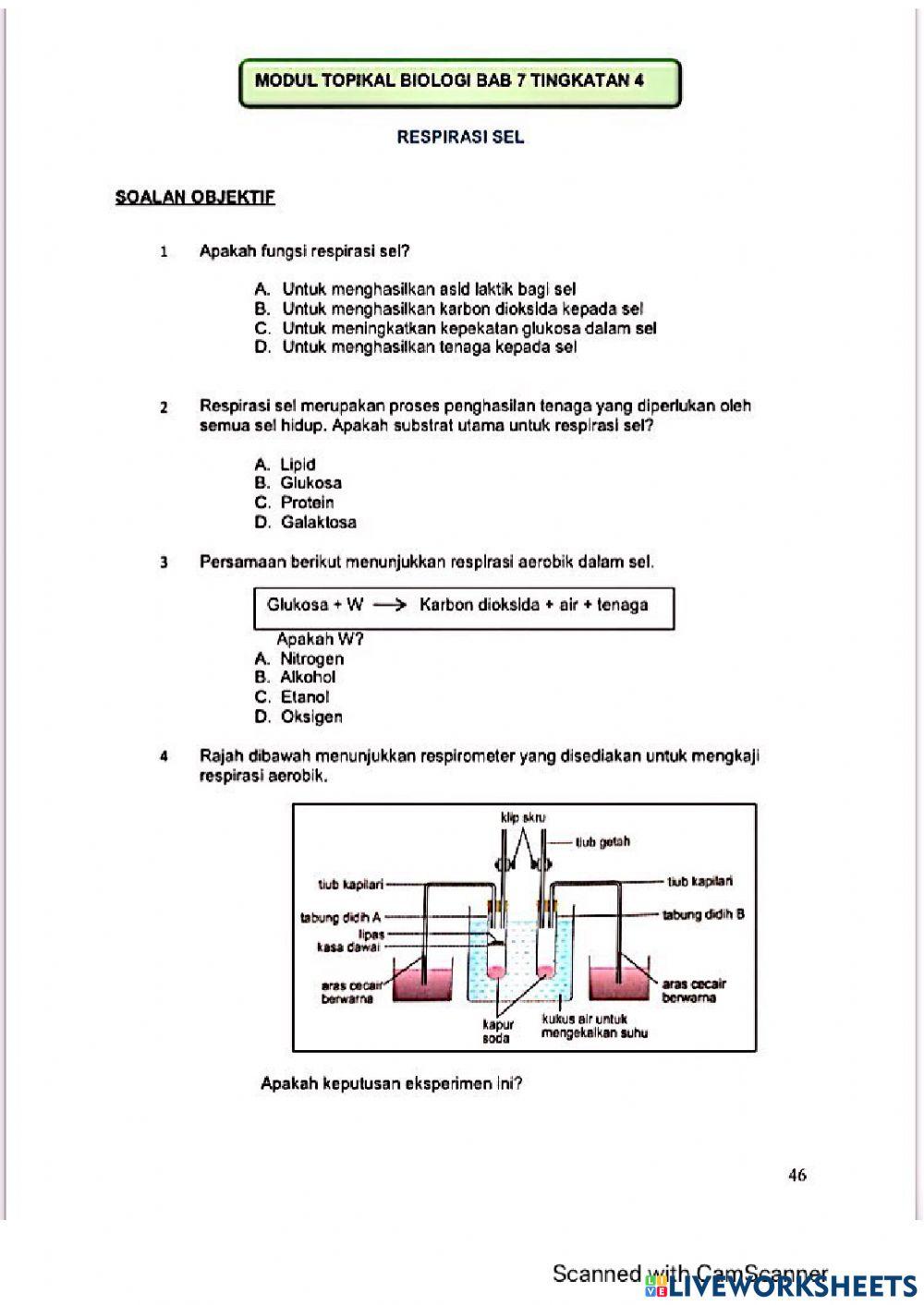 Modul Hebat Edisi 2021 Biologi Tingkatan 4 Bab 7