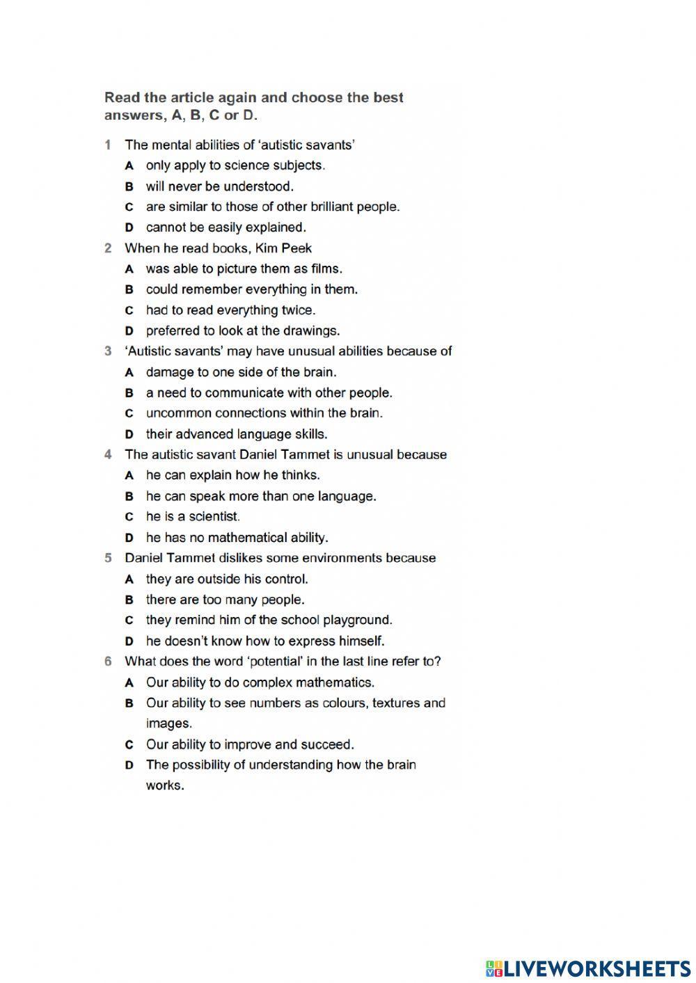 Listening & reading practice B2