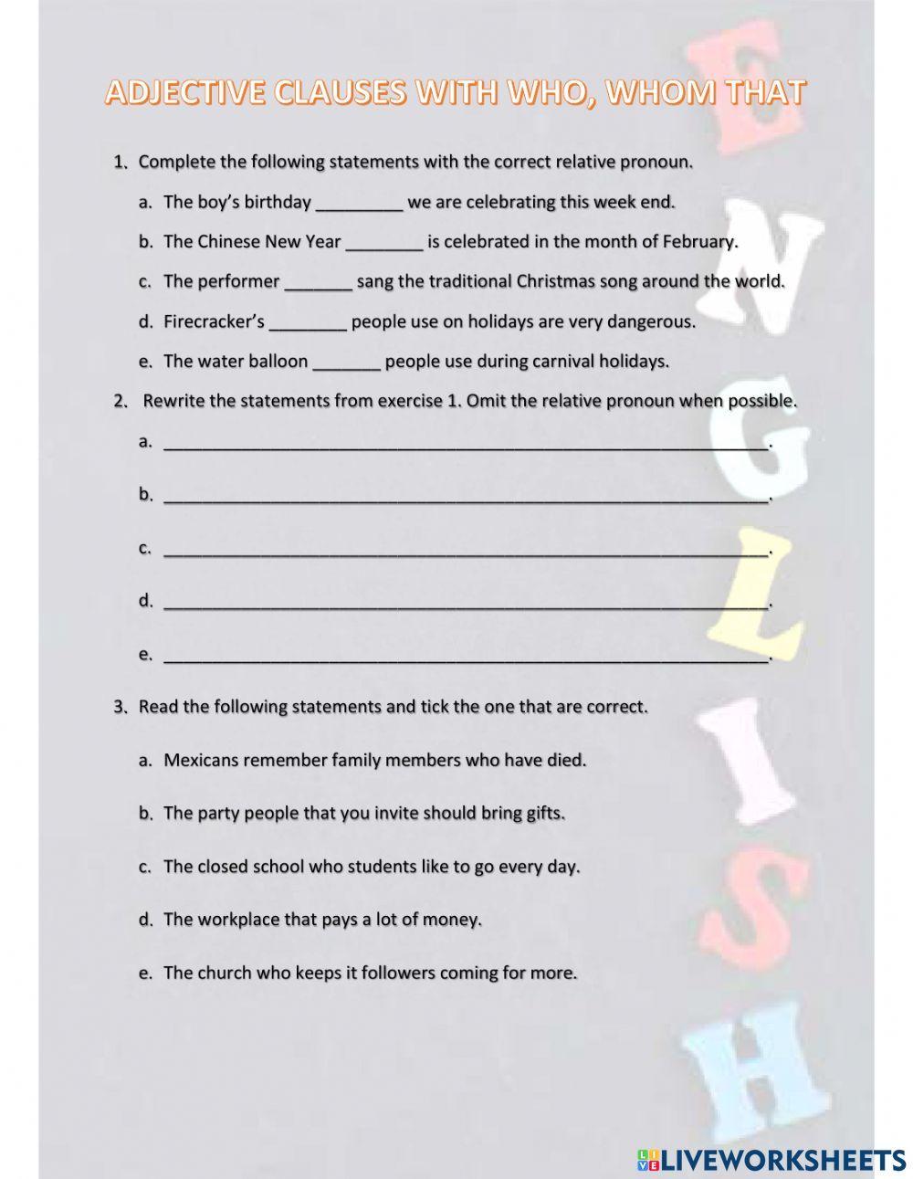 Holiday - tradition (U7)