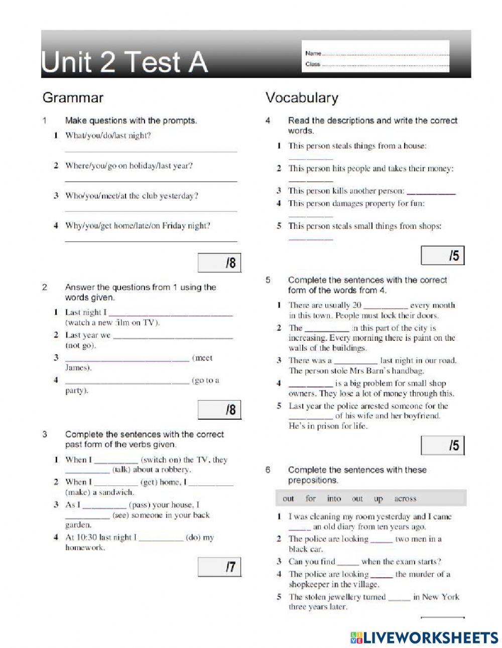 5263517 | Gateway B1 UNIT 1-3 revision test | Maka