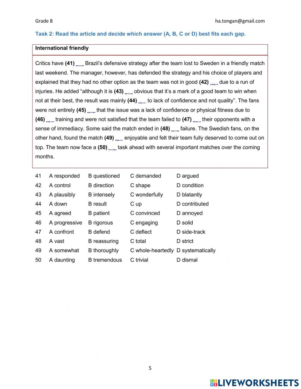 G8 Day 50 Practice 2