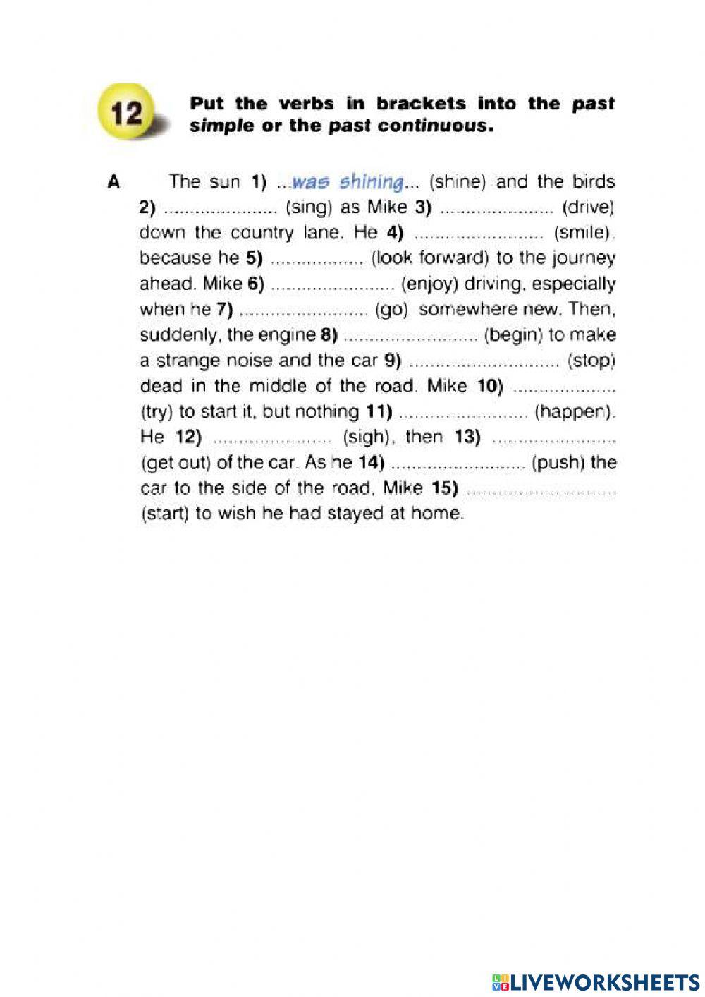 Past Simple vs Past Continuous