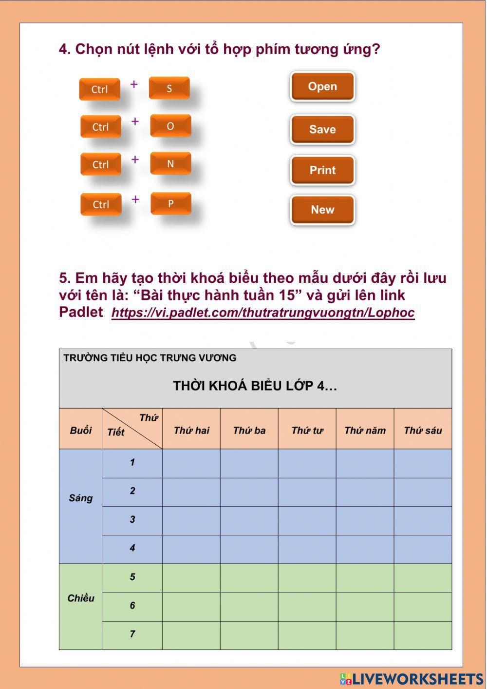 Tin học lớp 4-Tuần 15-CĐ3-Bài 4: Chèn và điều chỉnh bảng trong văn bản