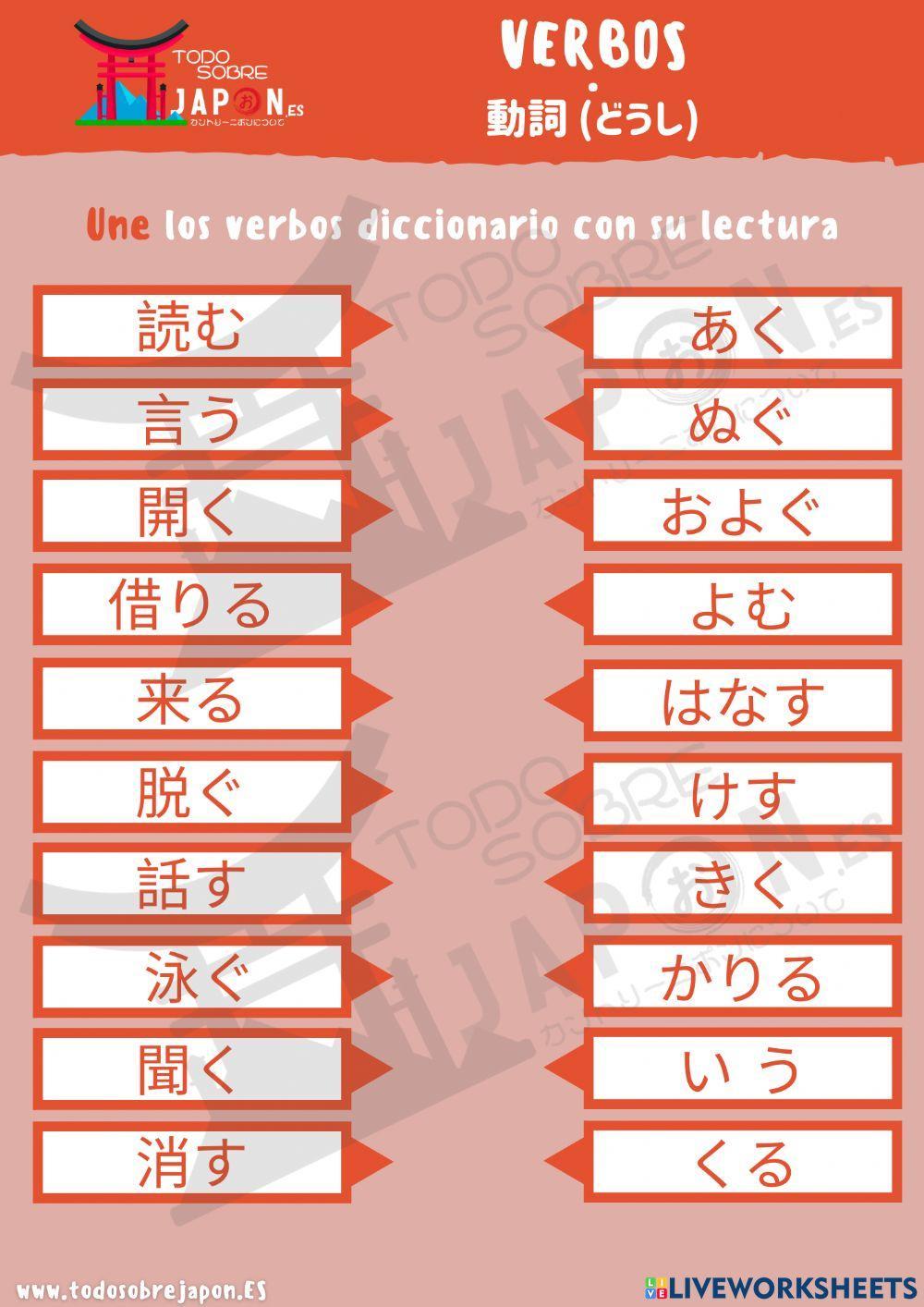 Verbos en japonés - Japanese verbs Verbos en japonés - Japanese verbs