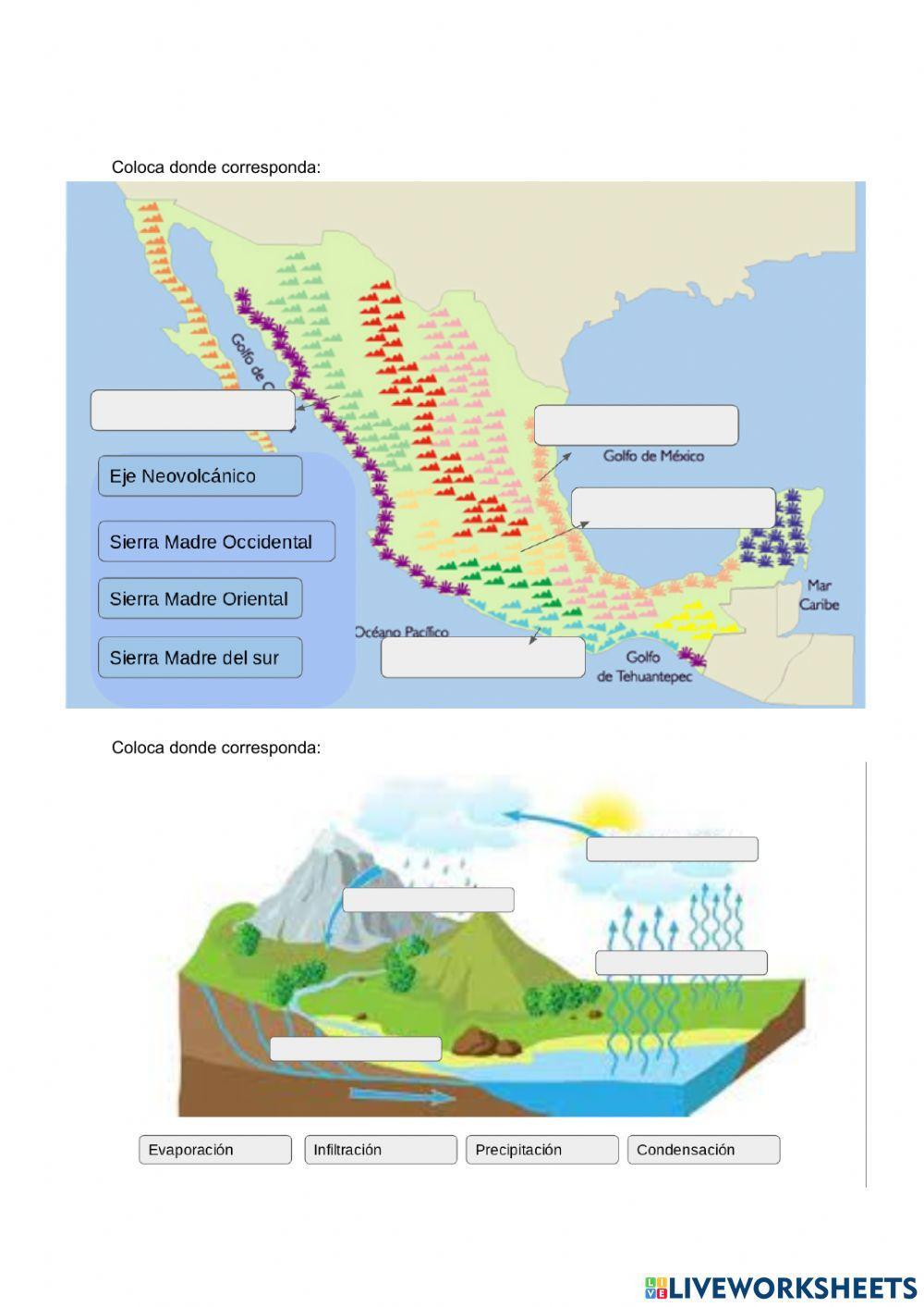 Relieve Oceánico y Continental